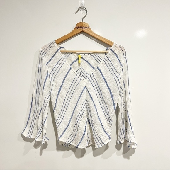 Free People Gauzy Stripe Top - Picture 9 of 9